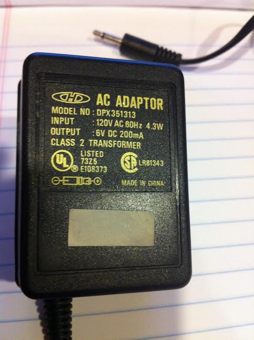 NEW DPX351313 AC Adapter 6V 200mA